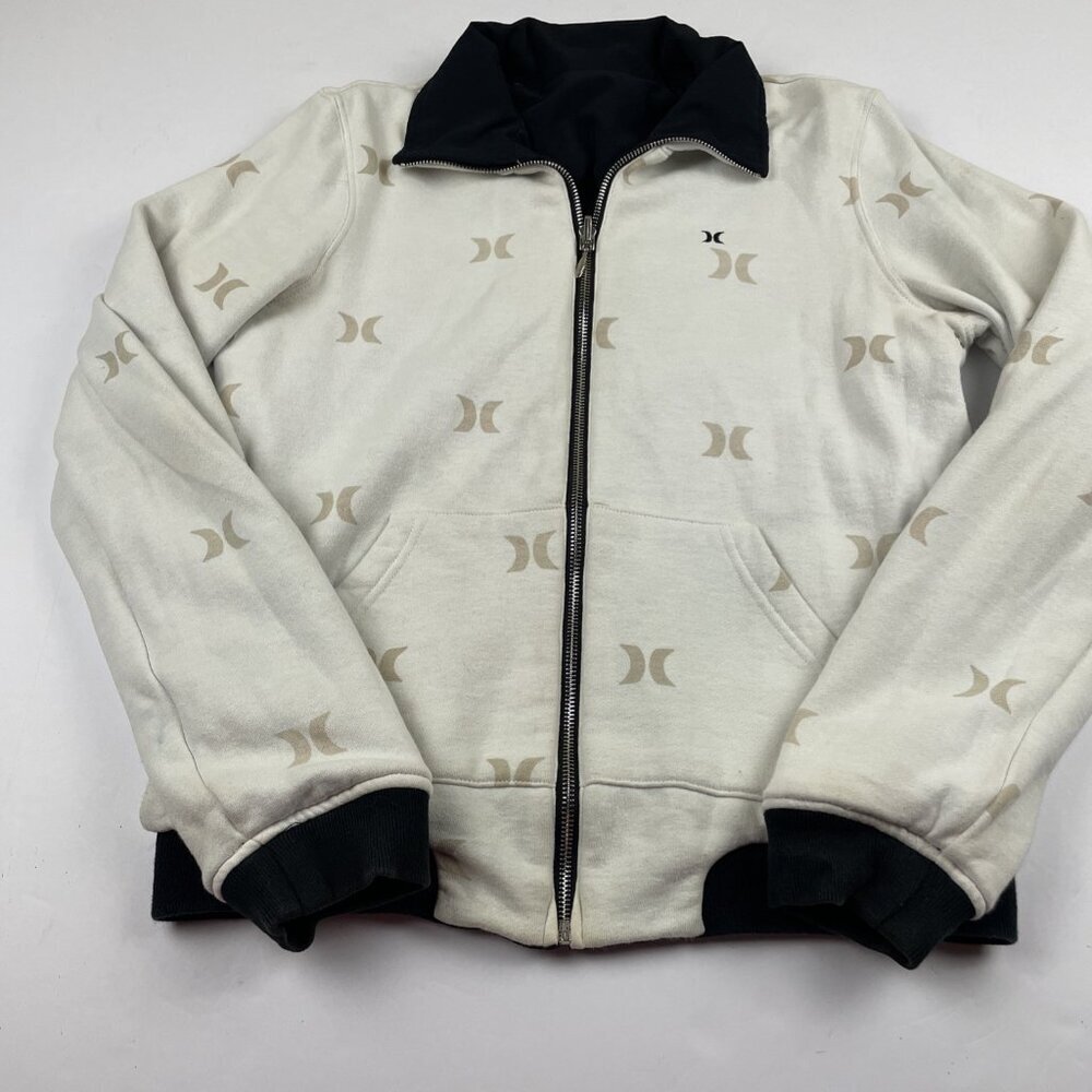 Hurley Reversible Jacket Women’s S Polyester Shell/Knit Logo All Over Print - Picture 2 of 9